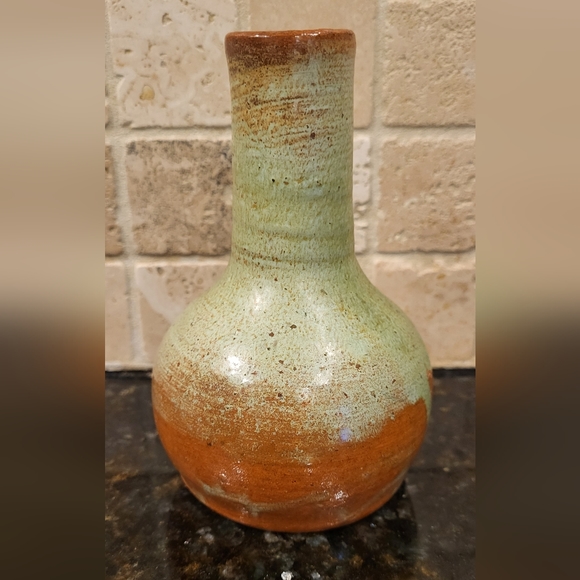 Antique Handmade Pine State Pottery of Sanford, NC Walter Owen Bottle Vase - Picture 3 of 13